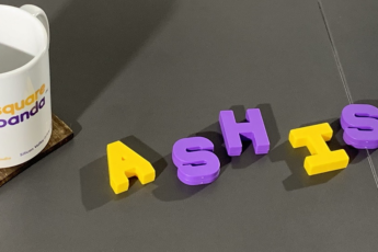 Ashish name spelt out in Smart Letters