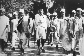 A self-portrait of Mahatma Gandhi